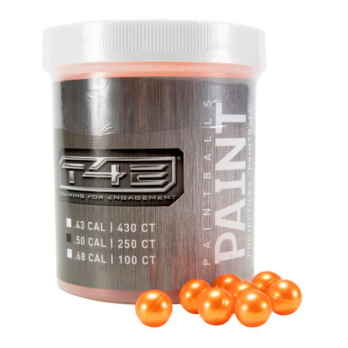 Umarex T4E Paintballs .50 Cal Ammo 250/Ct - Orange - Umarex