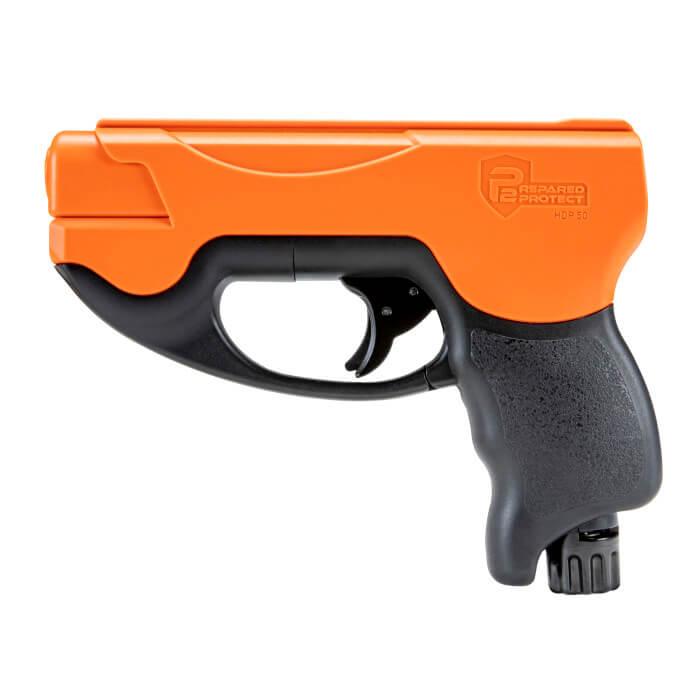 Umarex Compact Pepper Pistol 50 Caliber 4rd Black and Orange 345 fps - Umarex