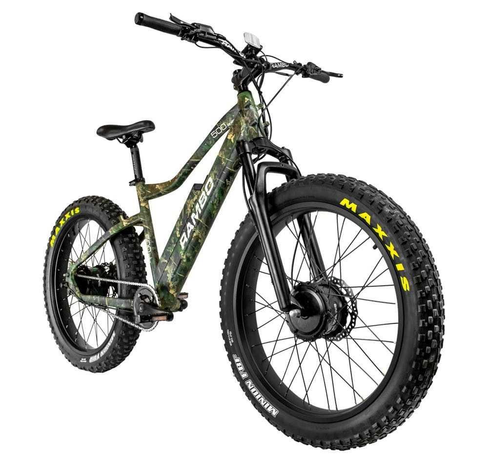 Rambo Krusader 500W TT Woodland Camo All Wheel Drive 14.5 AH - Rambo Bikes