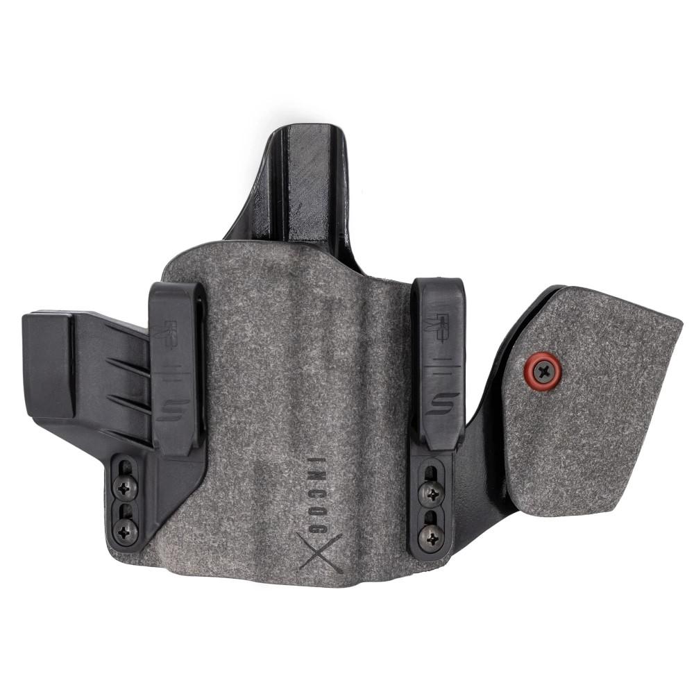 Safariland IncogX IWB Holster for Glock 43x/48 MOS RDS Black and Grey RH with Mag Caddy - Safariland