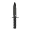 SOG Knives BAR15C Clip Point Bayonet Fixed Knife 7-1/10" Clip Point Blade Black Box