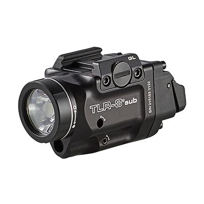 Streamlight TLR-8 Sub Compact Rail Mounted Tactical Light with Red Laser for GLOCK 43X/48 MOS 43X/48 Rail - Streamlight