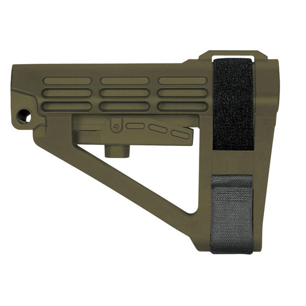 SB Tactical SBA4 5-Postion Adjustable Brace for AR-15 OD Green - SB Tactical