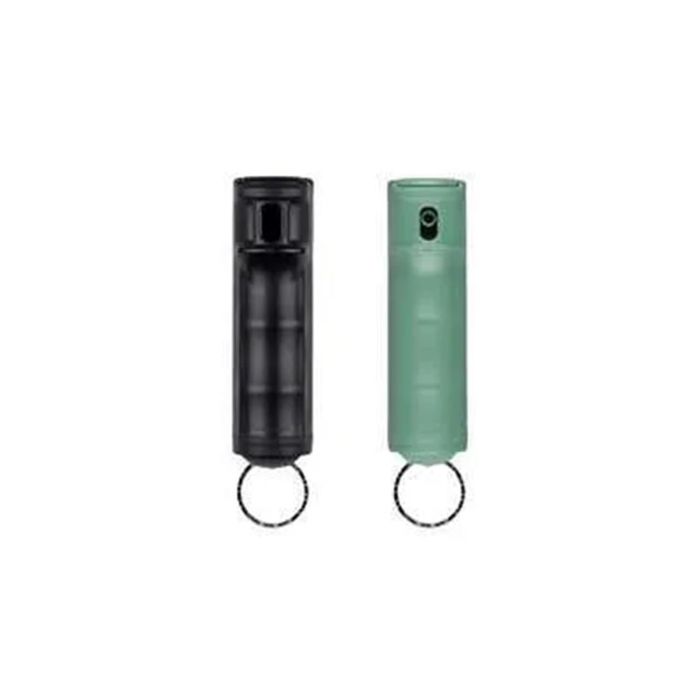 Sabre Flip Top Pepper Gel Security Spray with Snap Clip Black Sage Green 2/ct - Sabre