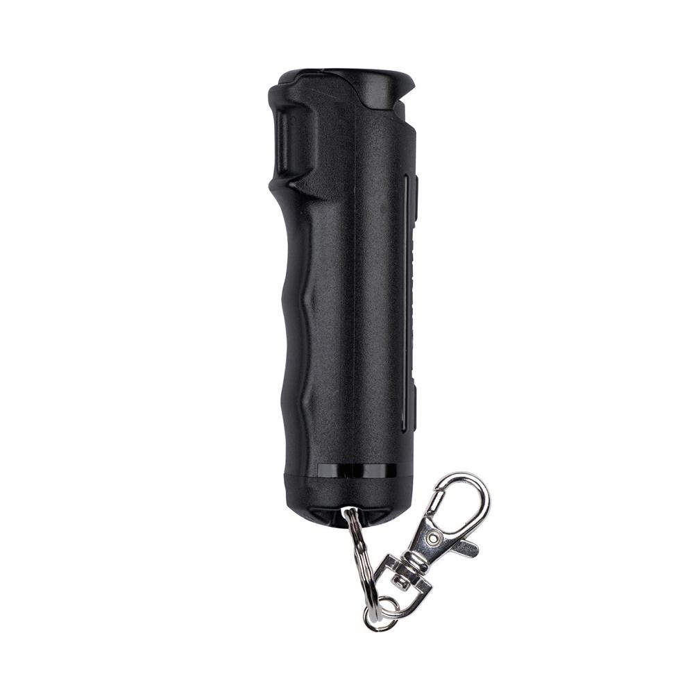 Sabre Pepper Gel with Fast Flip Top Safety and Snap-Clip Keychain Black - Sabre