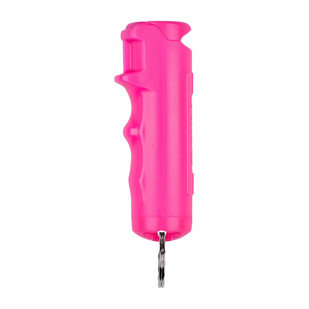 Sabre Pepper Gel with Fast Flip Top Safety and Snap-Clip Keychain Pink - Sabre