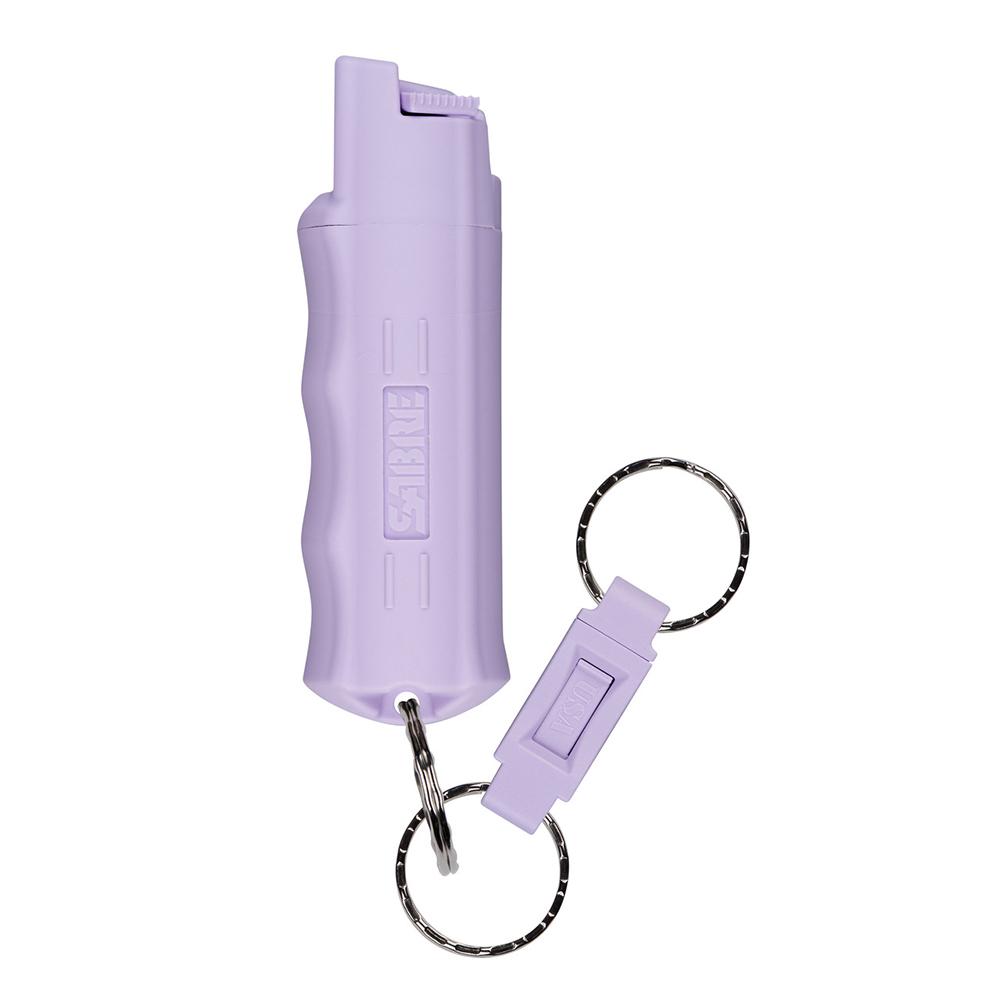 Sabre Pepper Spray with Quick Release Key Ring Lavender Clamshell - Sabre