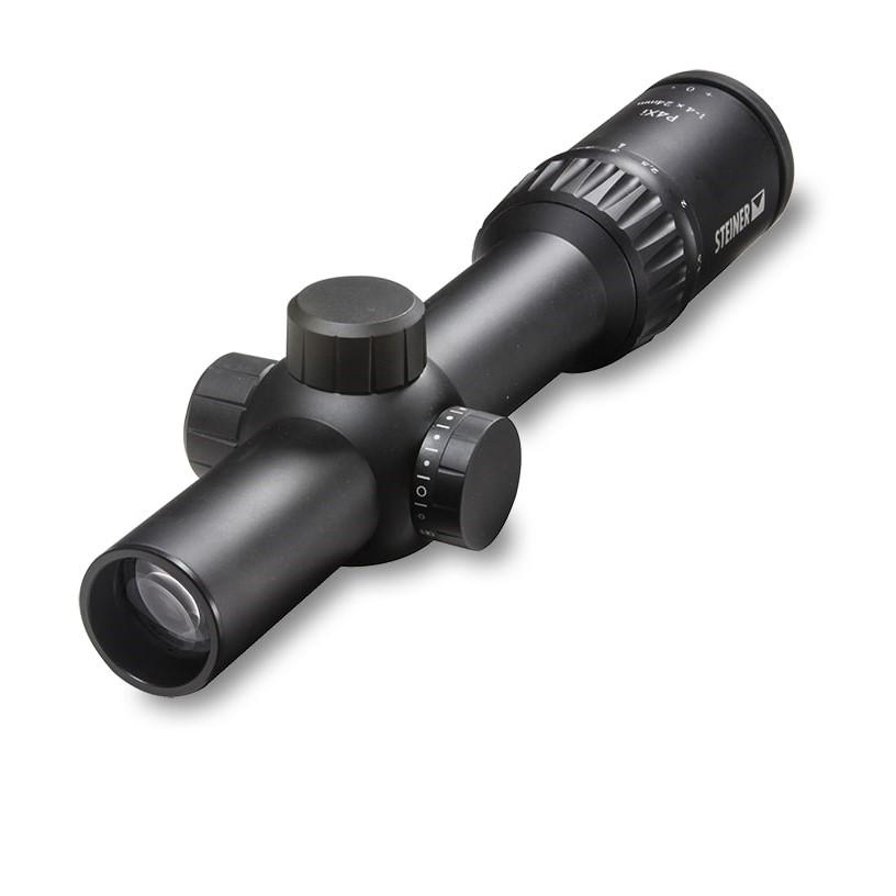 DEMO Steiner P4Xi Rifle Scope 1-4x24 30mm SFP P3TR Illum - Black - Steiner