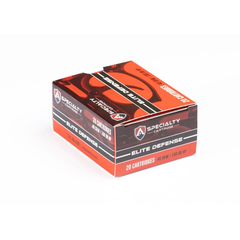 Atlanta Arms Elite Defense Handgun Ammunition .40 S&W 180gr JHP 980 fps 20/ct - Atlanta Arms