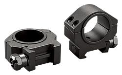 Tasco Dual Purpose 1" to 30mm Reducing Rings Low, Clam E/F - Matte Black - Tasco