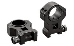 Tasco Dual Purpose 1" to 30mm Reducing Rings High, Clam E/F - Matte Black - Tasco