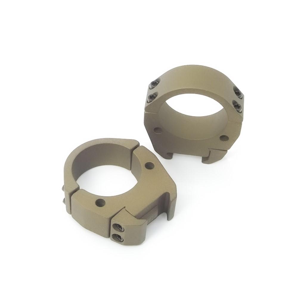 Talley Modern Sporting Scope Rings 1" High Burnt Bronze - Talley