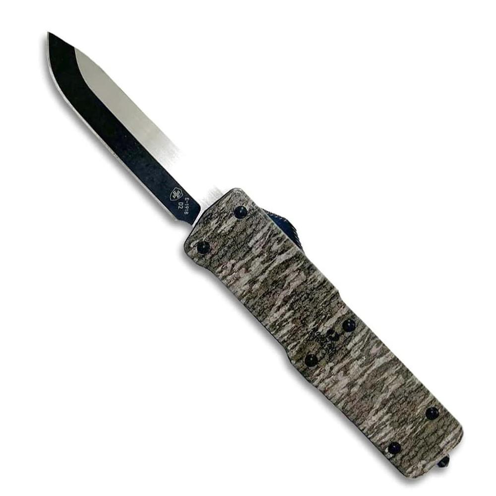 Templar Knife Premium Large Knife 3-1/2" D2 Drop Point Blade Mossy Oak Bottomland - Templar Knife