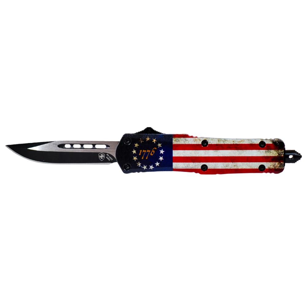 Templar Knife Small Knife 2-3/4" Drop Point Blade Betsy Ross Flag - Templar Knife