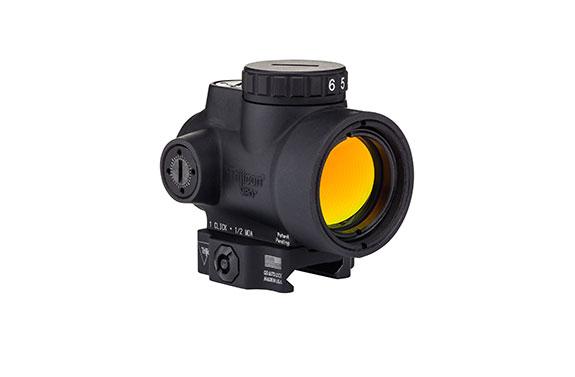 Trijicon MRO Adjustable Green Dot Reflex Sight w/Low Levered Quick Release Mount - 1x25mm 2.0 MOA Green Dot Black Matte - Trijicon