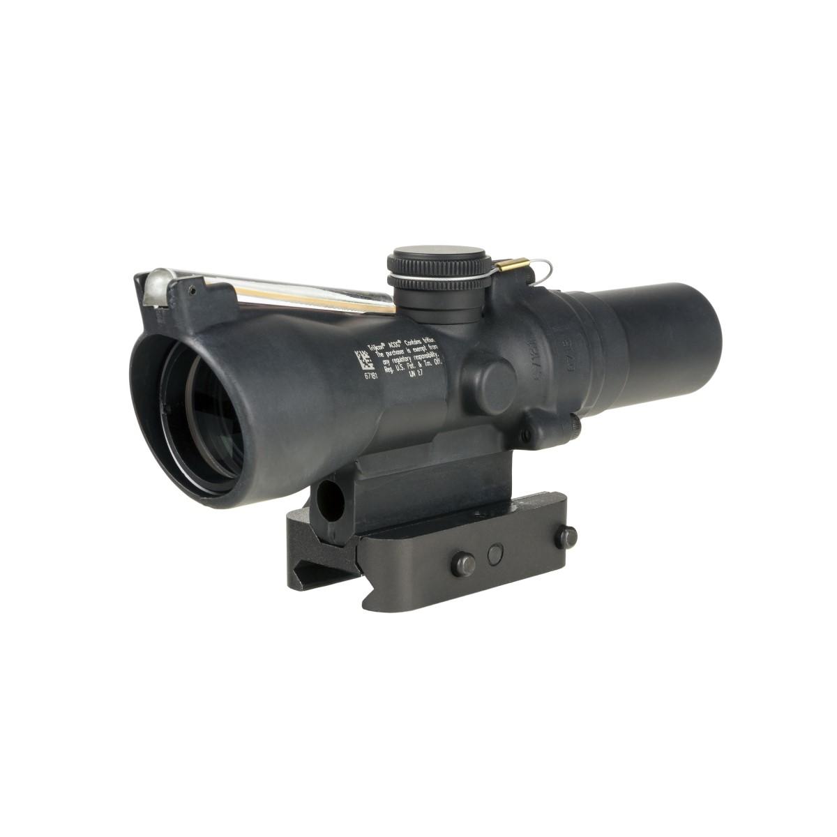 Trijicon Compact ACOG 1.5x24 Rifle Scope Amber 8 MOA Triangle Reticle Illuminated Black w/ Mount - Trijicon