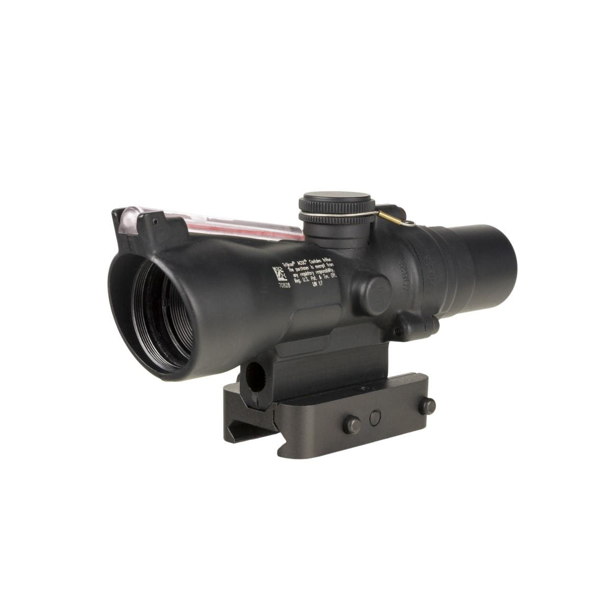 Trijicon Compact ACOG 2x20 Rifle Scope Red 9.2 MOA Triangle Reticle Illuminated Black w/ Mount - Trijicon