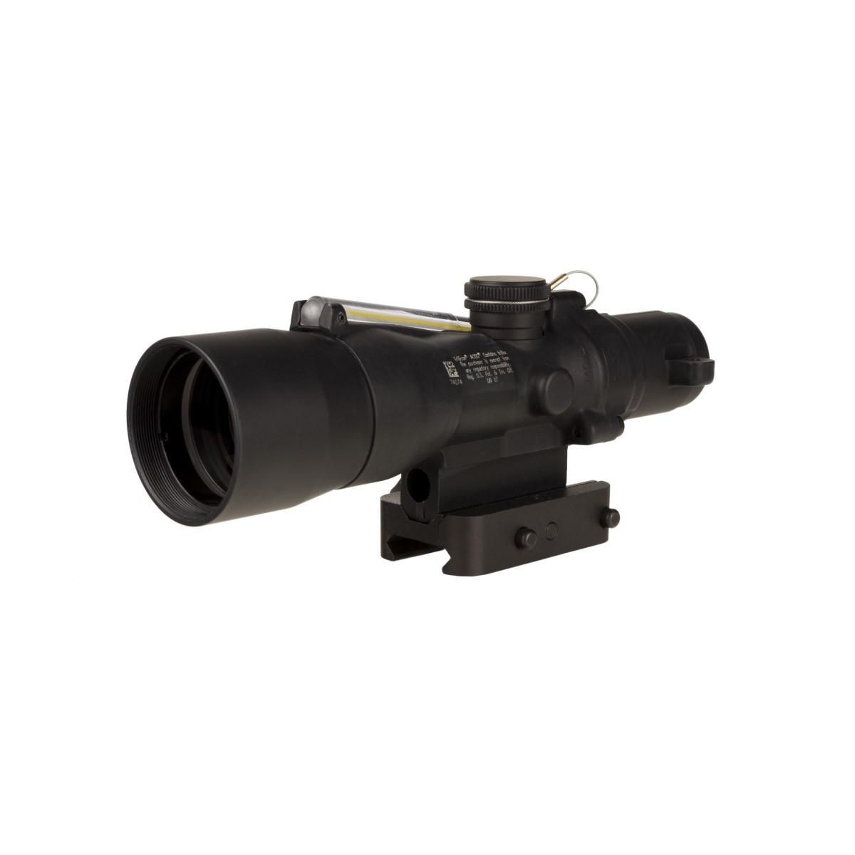 Trijicon Compact ACOG 3x30 Rifle Scope Amber Chevron .223/62gr. w/ Mount Illuminated Black - Trijicon