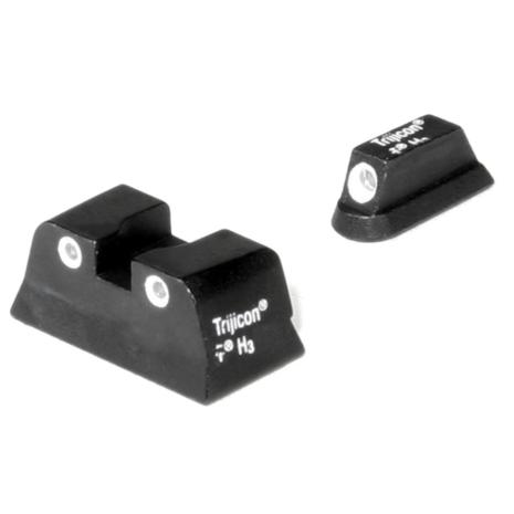 Trijicon Bright & Tough Night Sight Set for Glock 42 & 43 Pistol - Green Front & Green Rear 