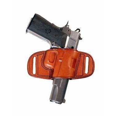 Tagua Gunleather Quick Draw Belt Holster for Colt Gov't 1911 5"/Commander 1911 4"/Officers 1911 3.5"/Most 1911 w/o rail Brown Right Hand - Tagua