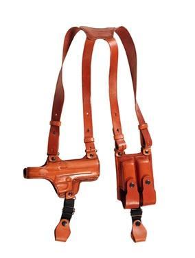 TAGUA COLT 45 BROWN RIGHTHAND SHOULDER LEATHER HOLSTER RIG - Tagua