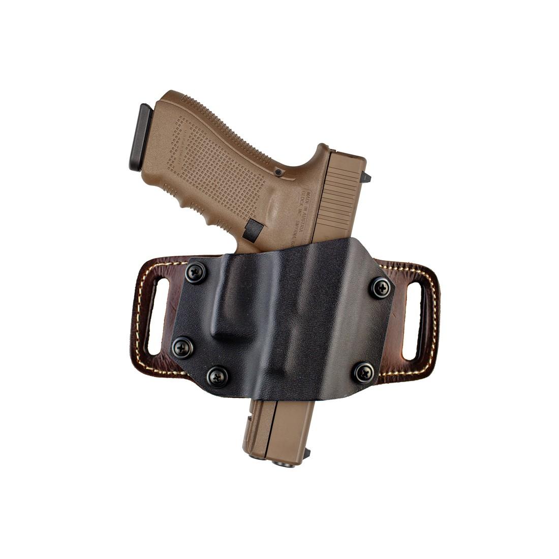 TX 1836 Mini Partner-Kydex/Leather for Most Glocks  9mm/40 mm Blk RH - Tagua