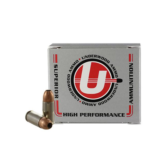 Underwood Hunting & Self Defense Handgun Ammunition 9mm Luger(+P) 124gr JHP 1225 fps 20/ct - Underwood Ammo