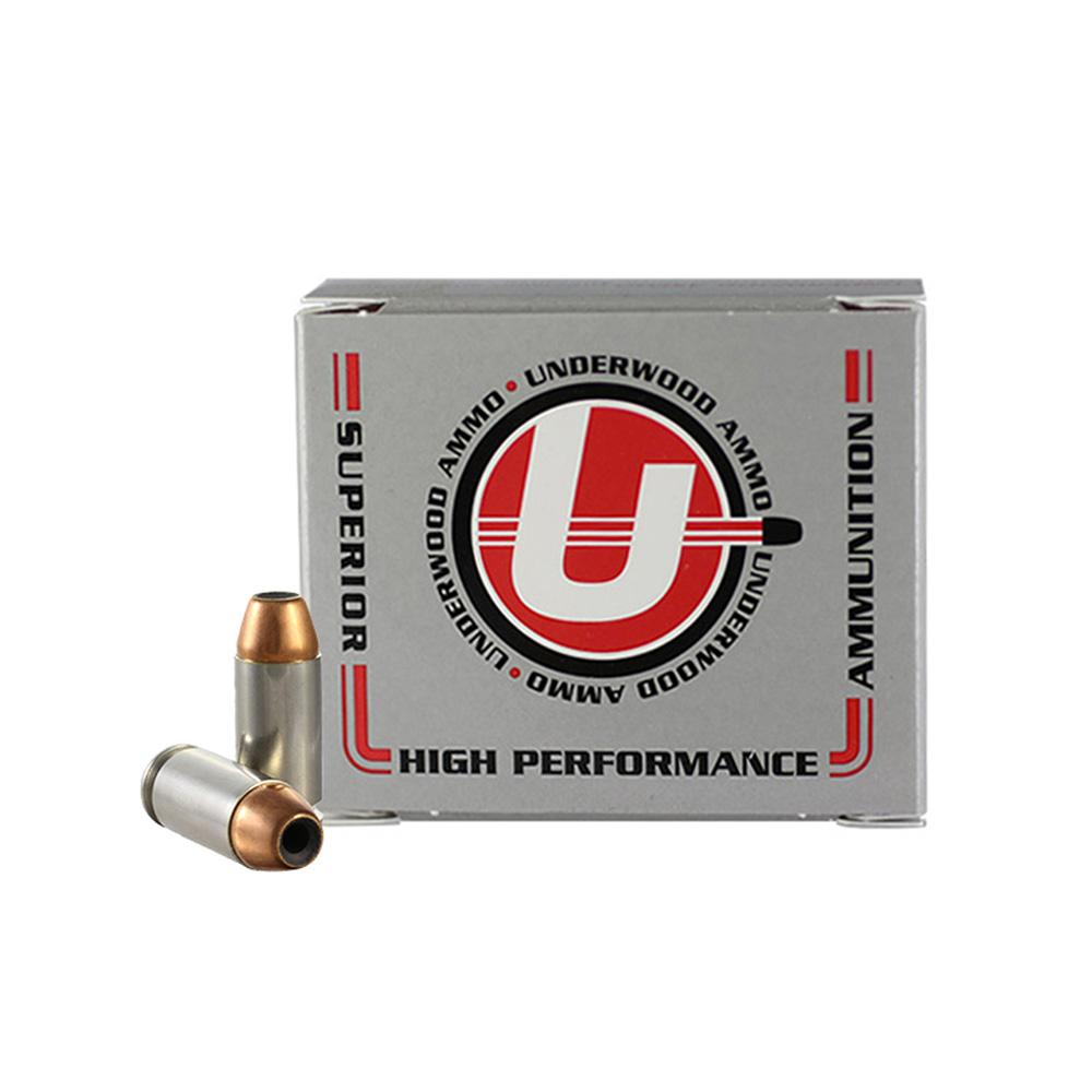 Underwood Ammo Sporting Jacketed Hollow Point Handgun Ammunition 40 S&W 150gr JHP 1300 fps 20/ct - Underwood Ammo