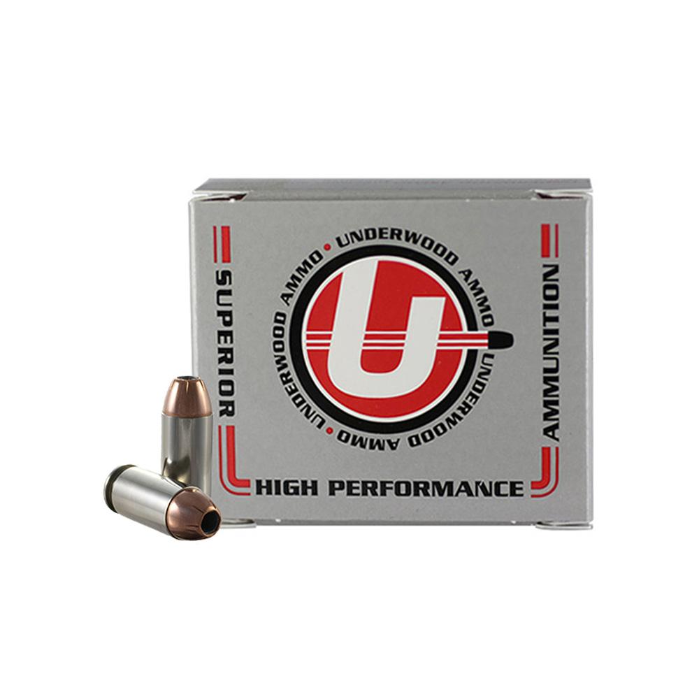 Underwood Ammo XTP Jacketed Hollow Point Handgun Ammunition 40 S&W 155gr JHP 1300 fps 20/ct - Underwood Ammo