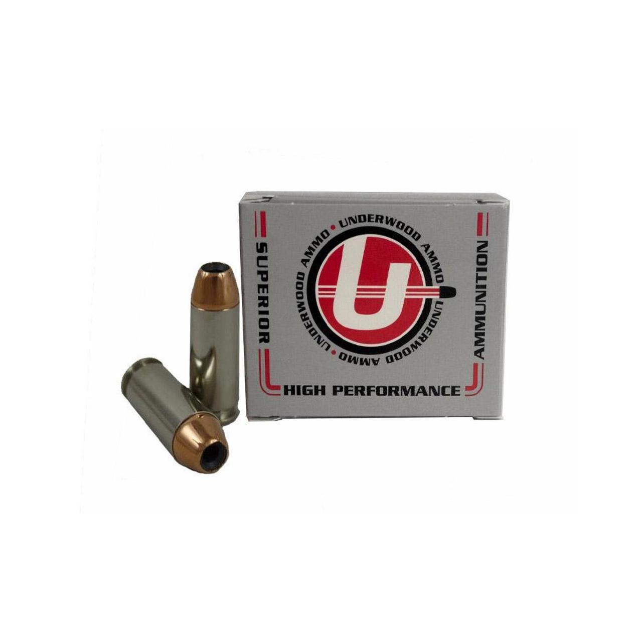 Underwood Hunting & Self Defense Handgun Ammunition10mm Auto 150 Grain JHP 1500 fps 20/RD - Underwood Ammo