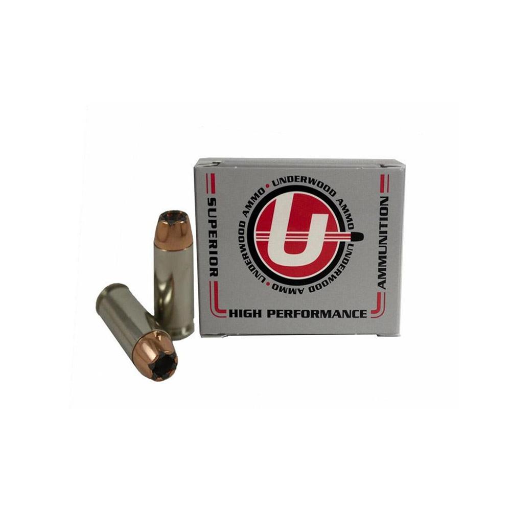 Underwood Ammo Handgun Ammunition 10mm Auto 165gr JHP 1400 fps 20/ct - Underwood Ammo