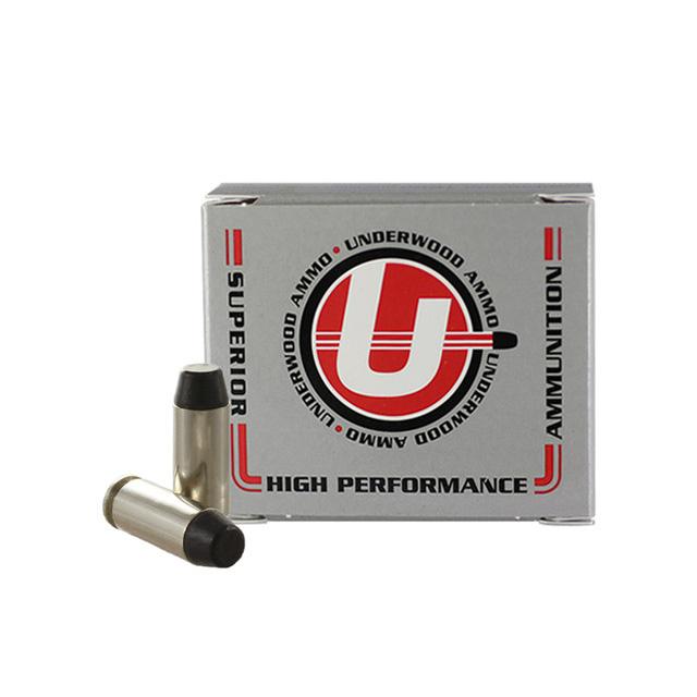 Underwood Ammo Hard Cast Flat Nose Handgun Ammunition 10mm Auto 200gr FN 1250 fps 20/ct - Underwood Ammo