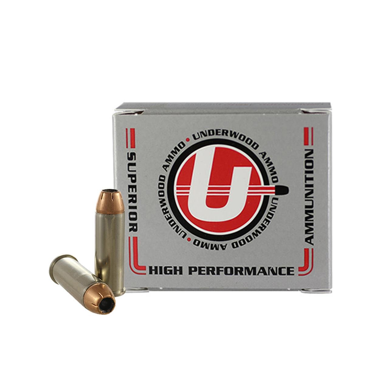 Underwood Hunting & Self Defense Handgun Ammunition .44 Rem Mag 240gr JHP 1500 fps 20/ct - Underwood Ammo