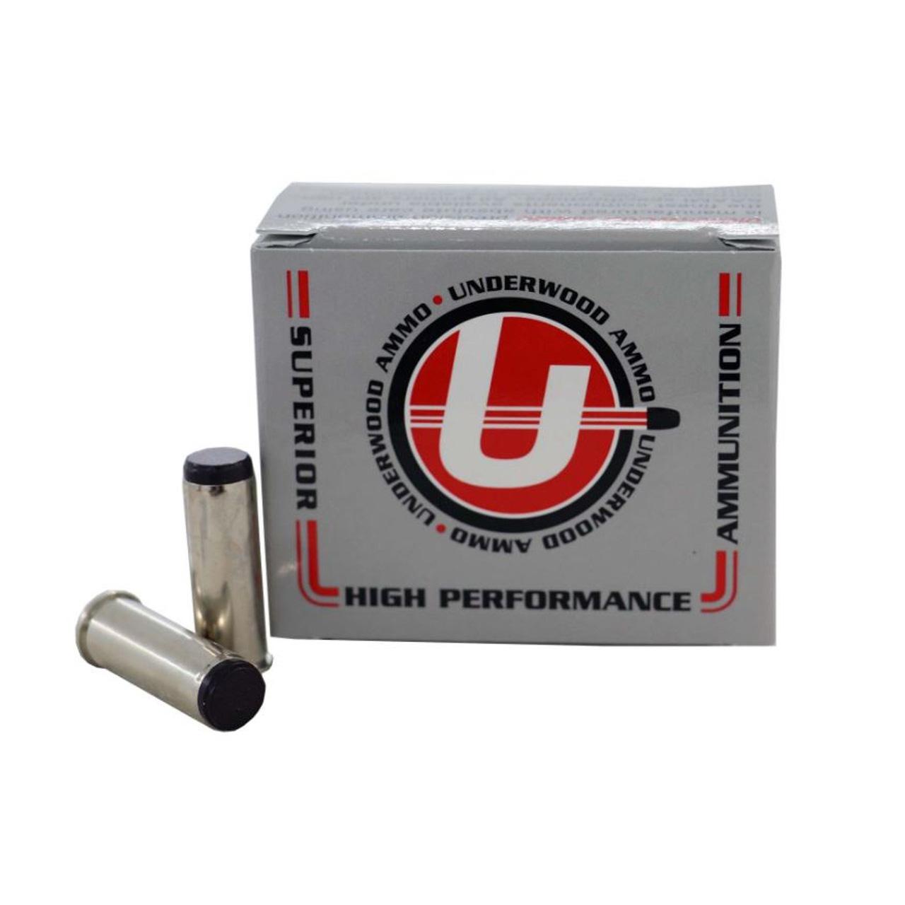 Underwood Ammo Hard Cast Wadcutter Handgun Ammunition 44 Rem Mag 200gr LWC 1300 fps 20/ct - Underwood Ammo