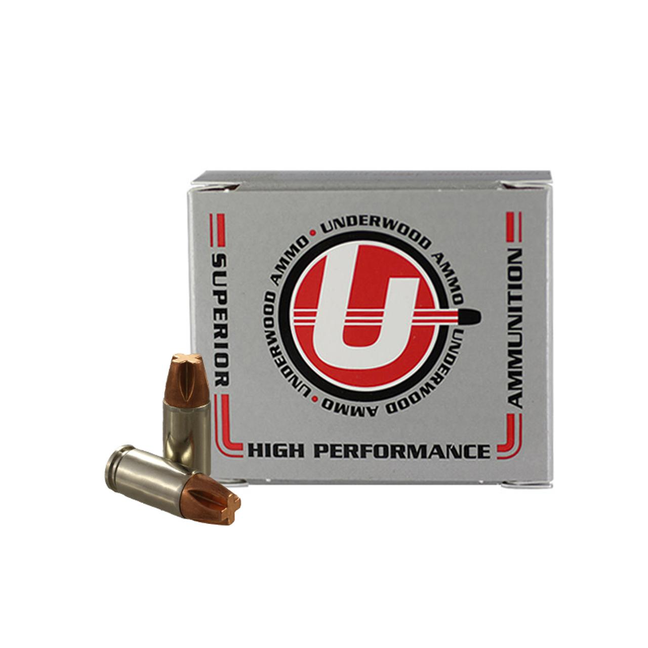 Underwood Hunting & Self Defense Handgun Ammunition 9mm Luger(+P) 115gr Solid1250 fps  20/ct - Underwood Ammo