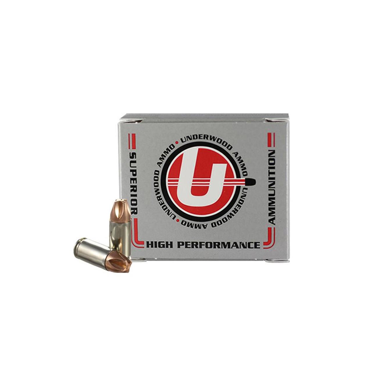 Underwood Ammo Xtreme Defender Handgun Ammunition 9mm Luger 68gr Monolithic Solid 1700 fps 20/ct - Underwood Ammo