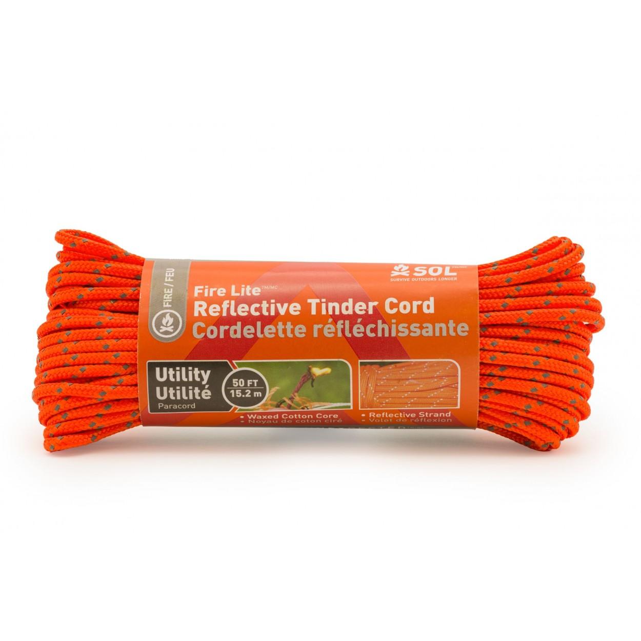 Ready Brands Survive Outdoors Longer Fire Lite Utility Reflective Tinder Cord 50 ft - Ready Brands