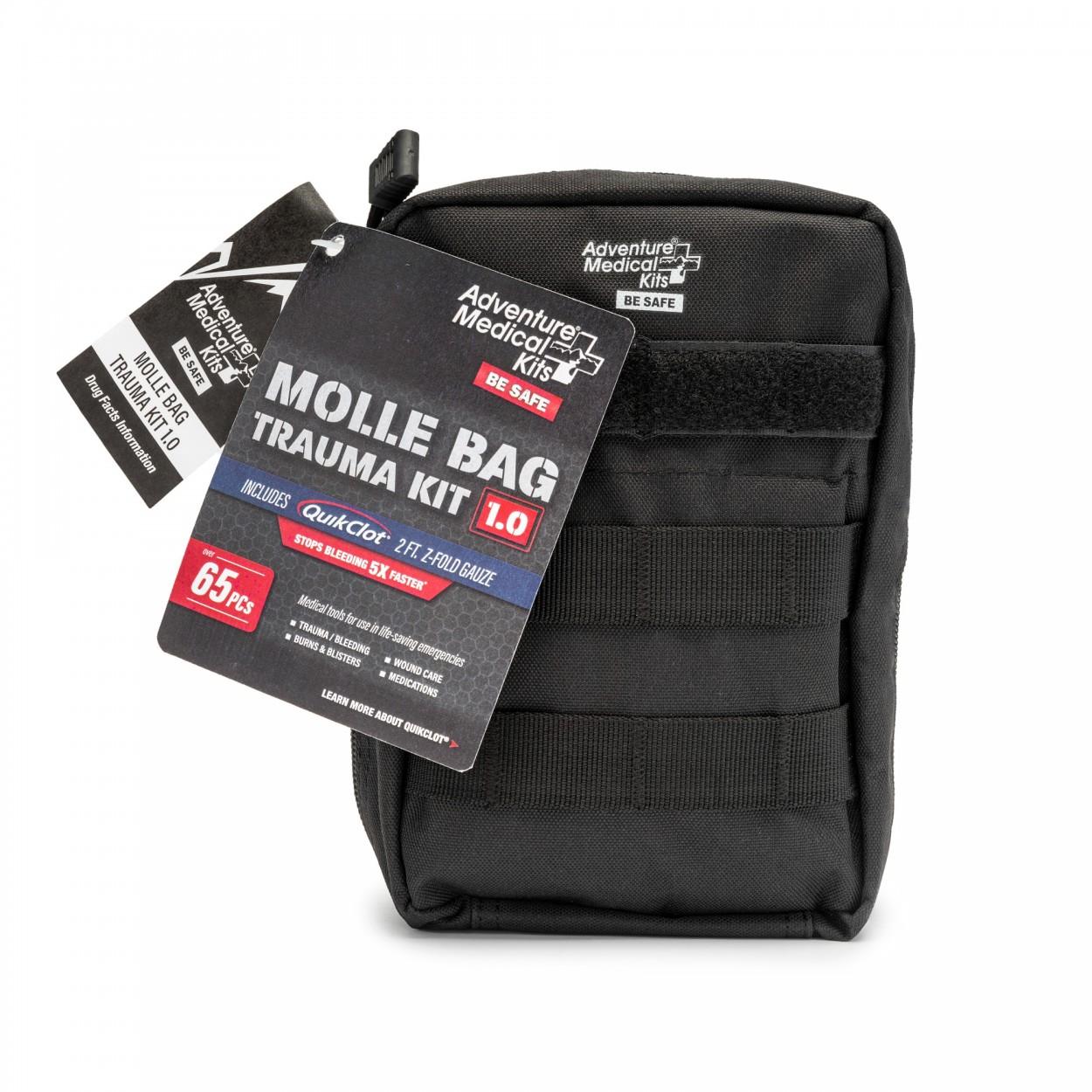 Ready Brands Adventure Medical Kits Molle Bag Trauma Kit 1.0 (Black Bag) - Ready Brands