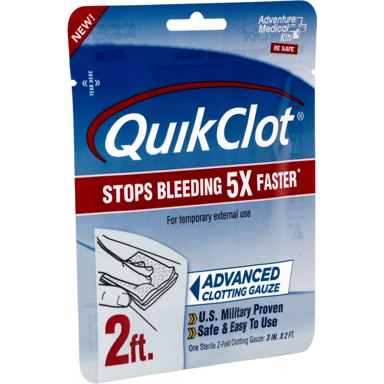 Ready Brands Adventure Medical Kits QuikClot Gauze 3"" x 2' - Ready Brands