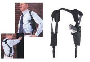 Uncle Mike's Pro-Pak Vertical Shoulder Holsters Black - Fits 5....