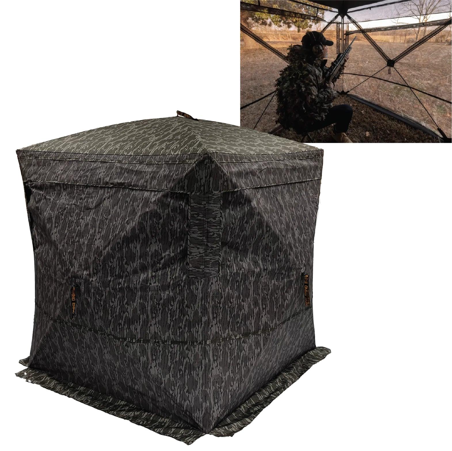 Rhino R-180 See Through Ground Blind Mossy Oak Bottomland - Rhino Blinds