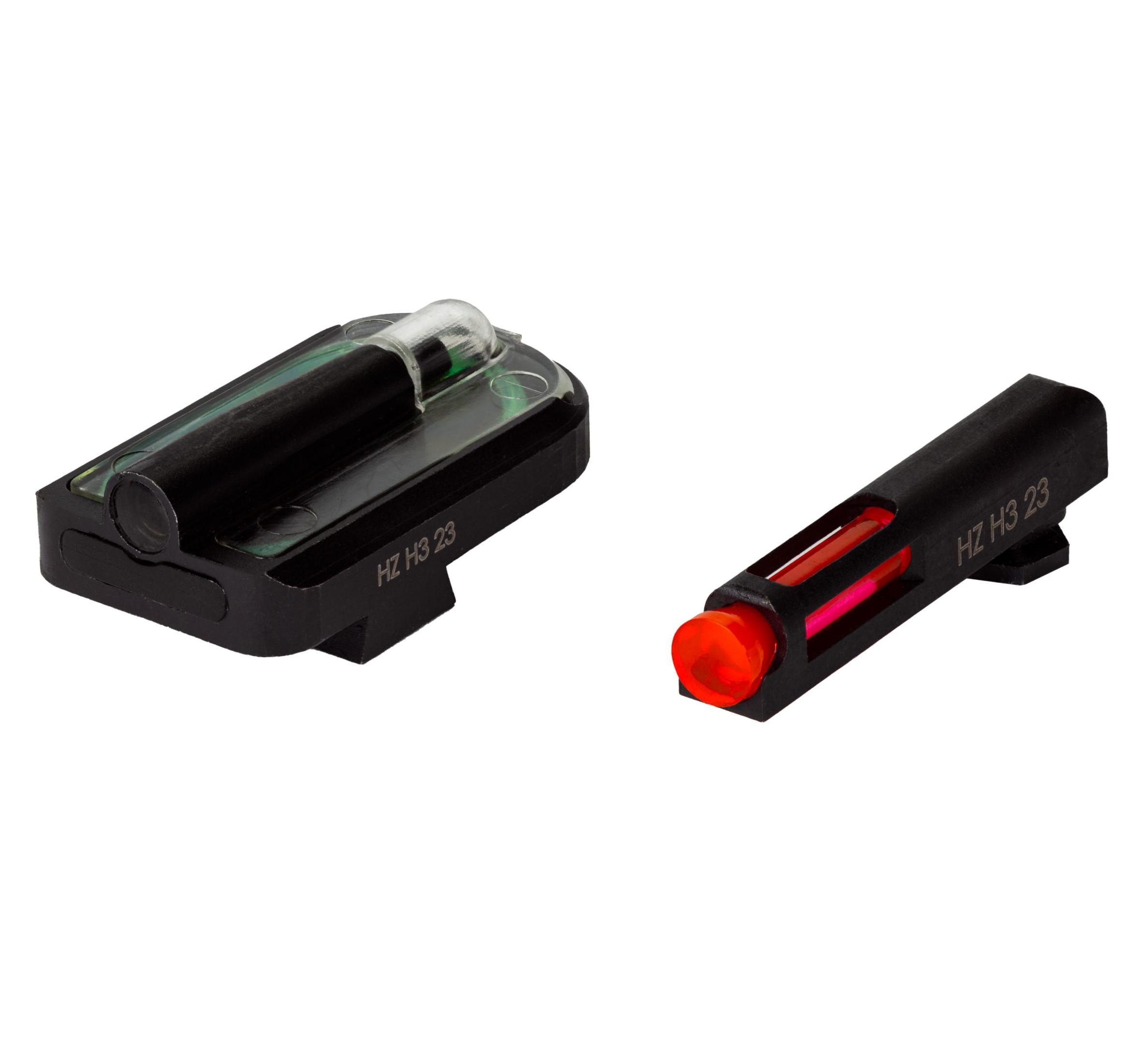 HIVIZ FASTDOT H3 Red Front Green Rear Sight for Glock 9mm .40 S&W .357 Sig - HiViz