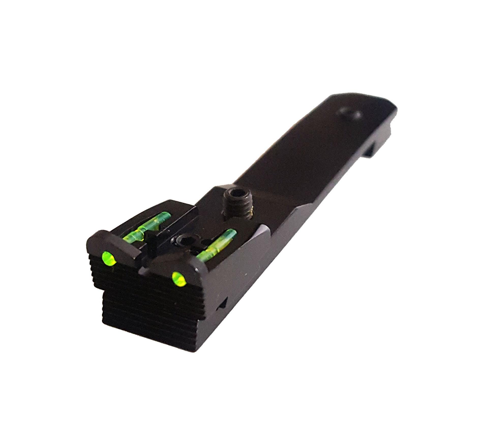 HIVIZ Green Universal 3/8? Dovetail Adjustable Rear Rifle Sight - Hi-Viz