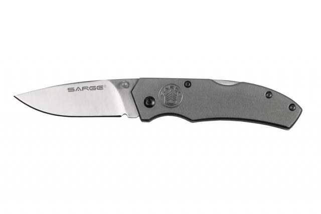 Sarge knives Gray Electro Lock Back Folder - Sarge Knives