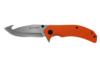 Sarge Knives Adrenaline Spring Assist Folding Knife 3-1/2" Gut Hook Blade Orange