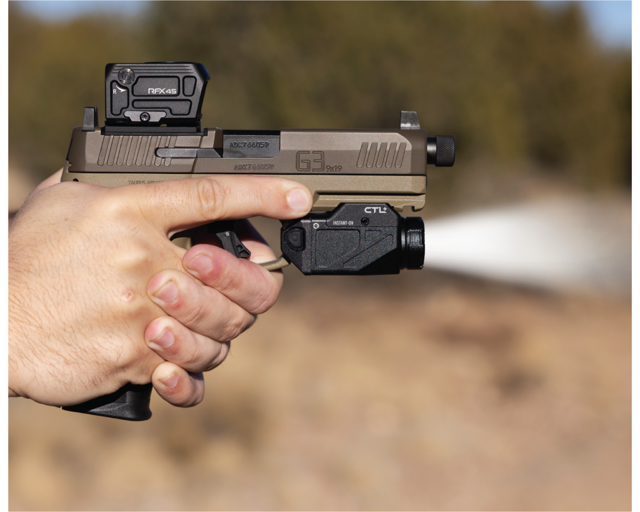 Viridian RFX45 Closed Emitter Green Dot Reflex Sight - ACRO