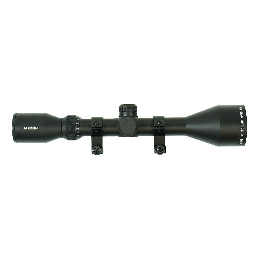 Viridian EON Rifle Scope 3-12x50 R4 Black with Rings Retail Box - Viridian Weapon Technologies