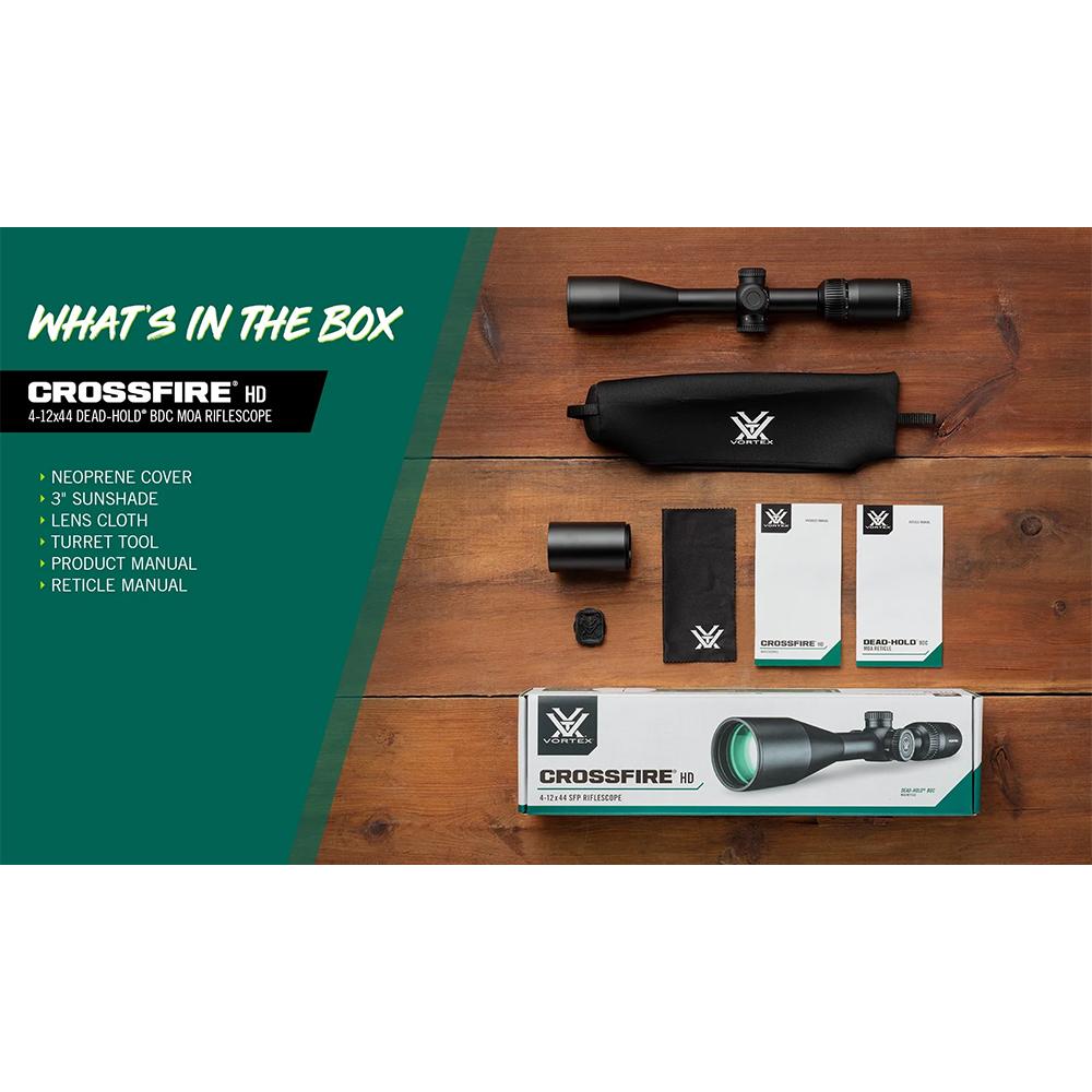 Vortex Crossfire HD Rifle scope 4-12x44 1