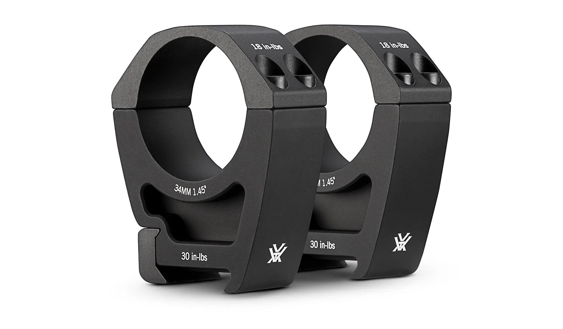 Vortex Pro Rifle Scope Rings 34mm High - 1.45in Center Scope Height - Vortex