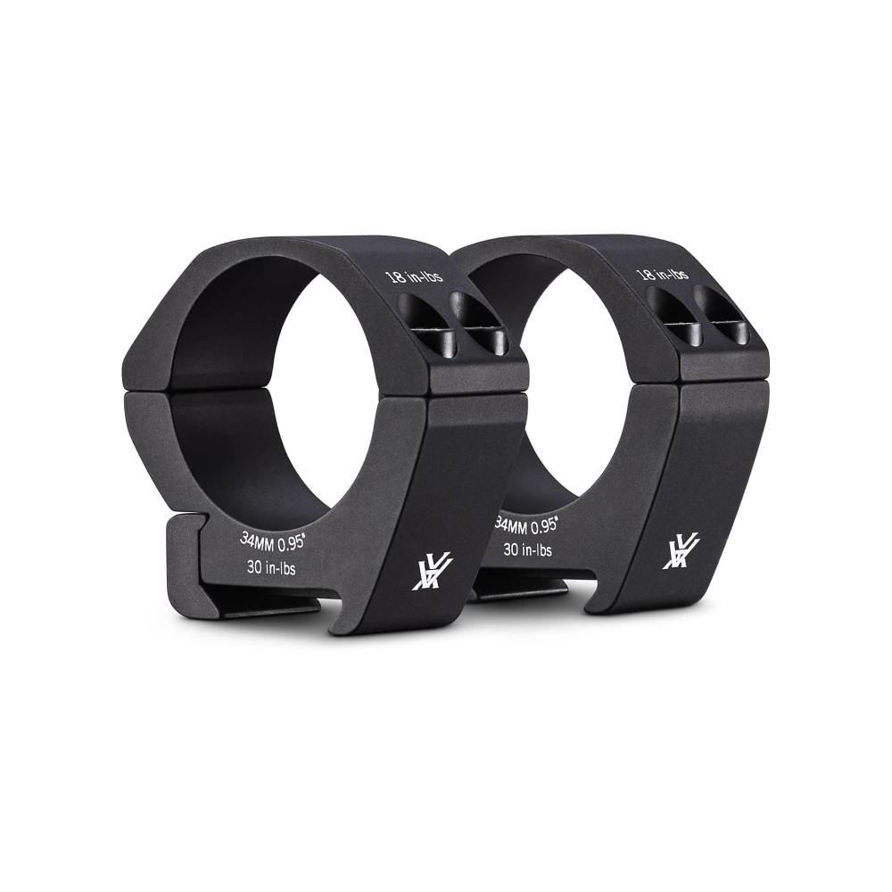 Vortex Pro Rifle Scope Rings 34mm Low 0.95" Black - Vortex